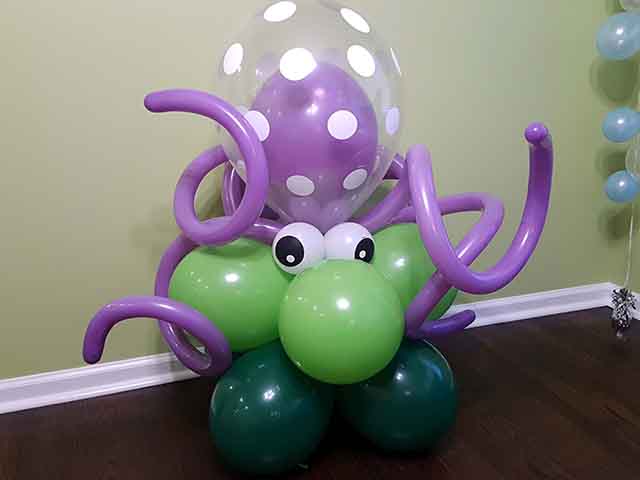 Balloon octopus design