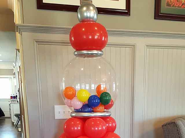 Balloon Gum Ball Machine