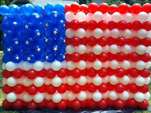 Huge USA balloon flag