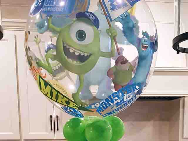 Monster's Inc themed centerpiece