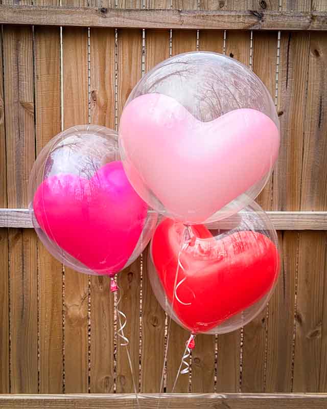 Valentine's Balloon Flower Bouquet