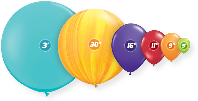 Balloon Size diagram